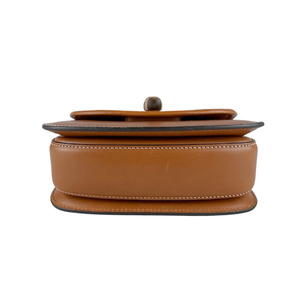 GUCCI Brown Leather Bamboo Fanny Pack - Picture 4 of 15